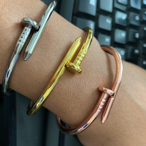 Nail Cuff Bracelets - Picture 2 of 3